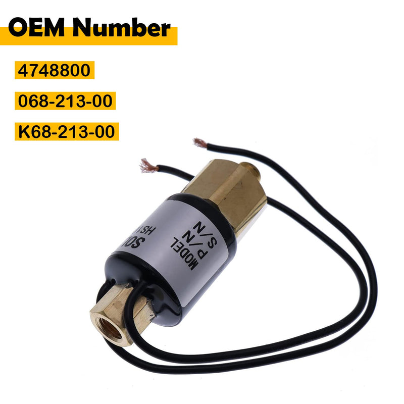 12V Solenoid Value 4748800 068-213-00 K68-213-00 Compatible with Dexter/Titan/Dico 60 Surge ACTUATORS with Reverse Lockouts