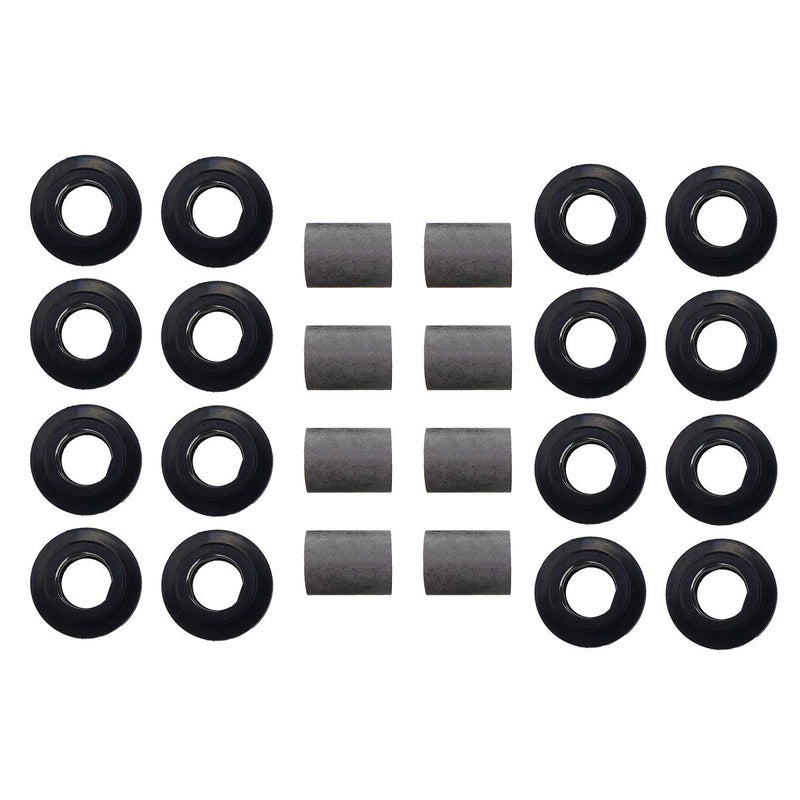 For Arctic Cat Shock Bushing Kit, Upper Lower Front Rear Shock Bushing for Arctic Cat 250 300 375 400 454 500 650, 21-0001