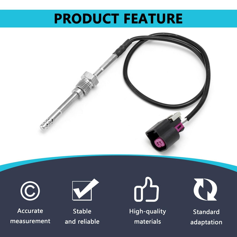 12643246 Exhaust Gas Temperature Sensor EGT Compatible with 2011-2016 Chevy Silverado Sierra 2500 HD 3500 Duramax 6.6L For # 213-4778 213-4759