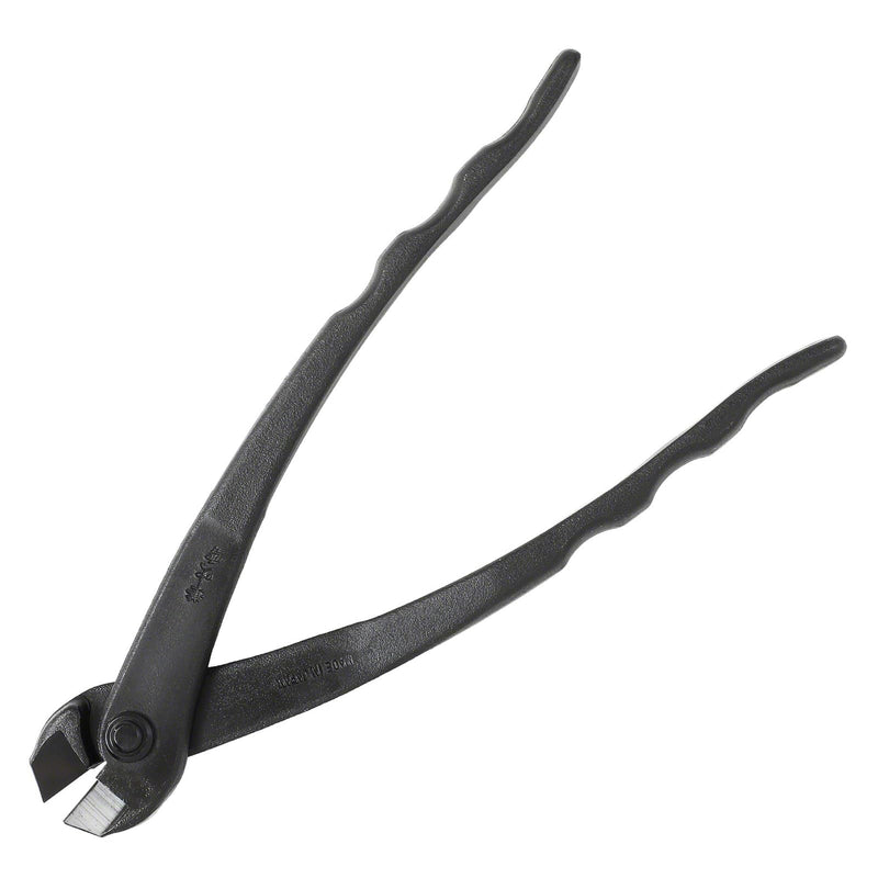 Wazakura Hand Forged Bonsai Tree Wire Cutter Made in Japan 195mm (7.7inch), Japanese Garden Tool, Rounded Ends for Bonsai Styling Wires - Black