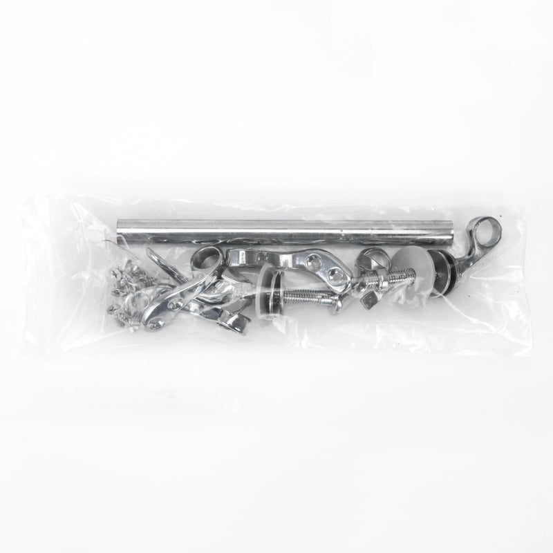 Toilet Seat Hinges, Resistant Chrome Finish, Fixed 140mm Standard Toilets Hole Distance, Easy Installation, Replacement Parts for Wood Toilet Seats (MFH01) MFH01