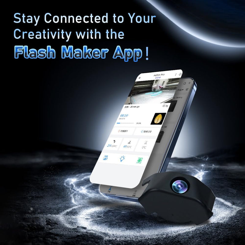 FLASHFORGE Adventurer 5M/5M Pro/AD5X 3D Printer Camera Kit | Real-Time Monitoring, Remote Surveillance via Flash Maker App, Prevent Printing Failures, Save Filament 3D Printer Camera Kit or Camera Kit
