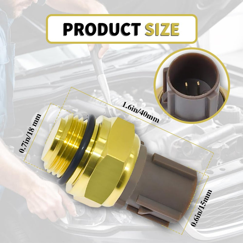 Radiator Coolant Fan Switch, Water Temperature Sensor, 37760-P00-003/004 Engine Temp Sensor, Compatible with Honda Civic CR-V Element Acura MDX TSX