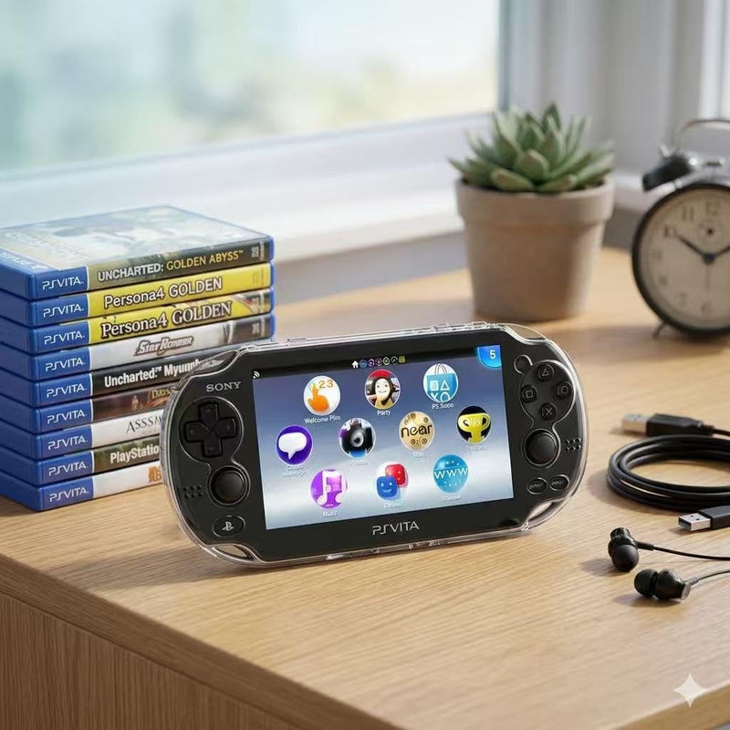 PSV 2000 Case -VSEER Clear Crystal Transparent Hard Shell Protective Case Cover Skin for PS Vita PSV 2000 PCH-2000