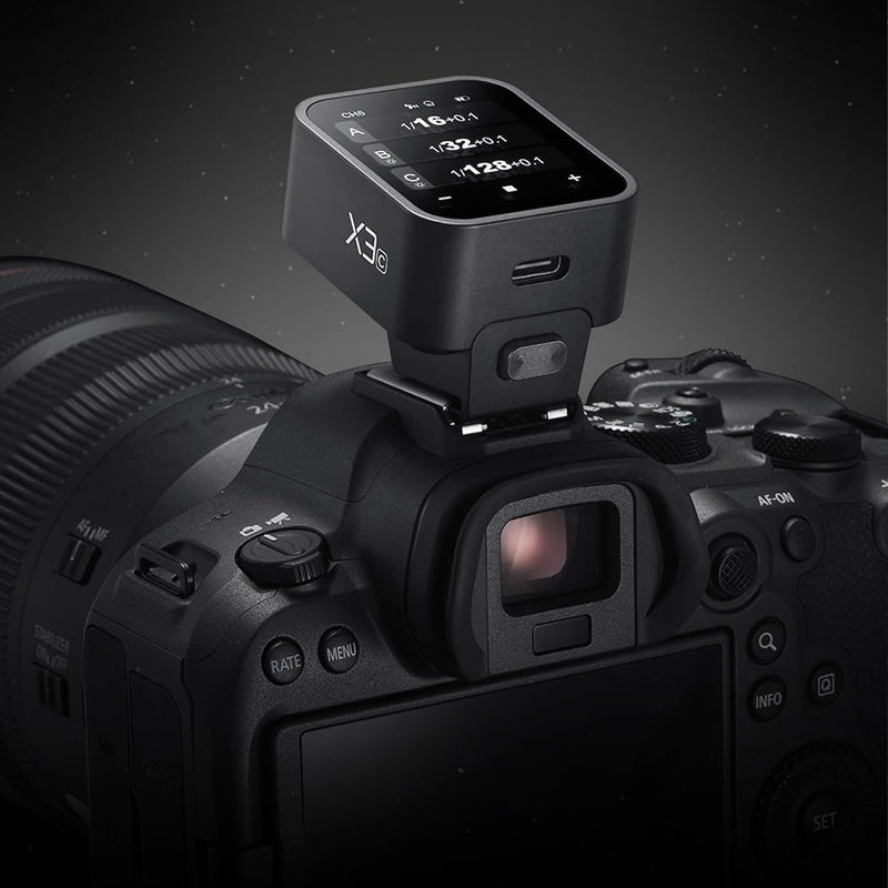 GODOX X3 X3S X3-S TTL Touchscreen Flash Trigger Compatible with Sony Cameras, 2.4G Wireless OLED Transmitter, Built-in 850mAh Lithium Battery (X2T-S XPro-S XProII-S Upgrade Version)