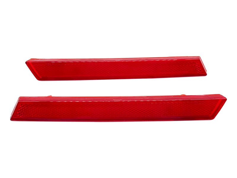  [AUSTRALIA] - Pair Rear Bumper Reflector For Cadillac XTS 2013-2017 Red Lens Bumper Lower Lights Trim 2014 2015 2016