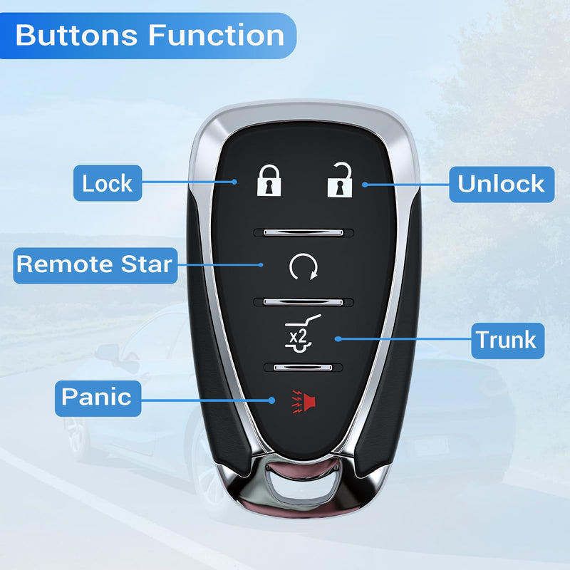 Key Fob Fits for Chevy Equinox 2018 2019 2020 2021 HYQ4AA | Fits for Chevrolet Equinox Car Keyless Entry Remote Control 13584498 13529650 315 MHz