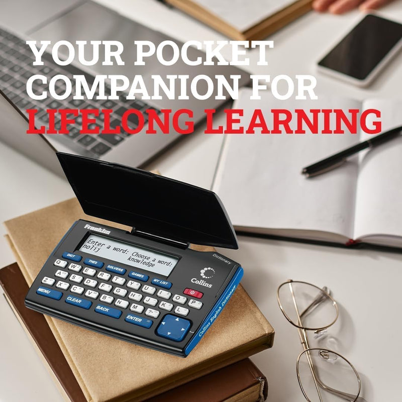 [AUSTRALIA] - Franklin Collins English Digital Dictionary Express Edition - Electronic Dictionary, Your Language Companion with Thesaurus, Games & Converters - Dictionary with Synonyms and Antonyms