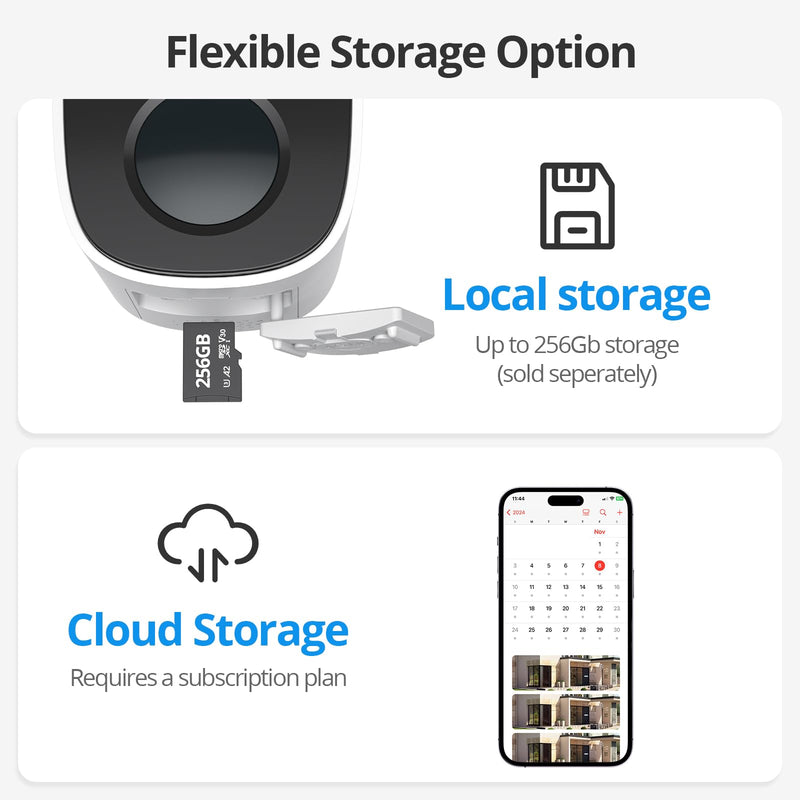Wireless Outdoor Security Camera, 2K Battery Powered 5GHz WiFi, 2-Way Audio, PIR Motion Detection, Color Night Vision, IP66 Waterproof, TF/Cloud Storage (up to 256G), Alexa Compatible