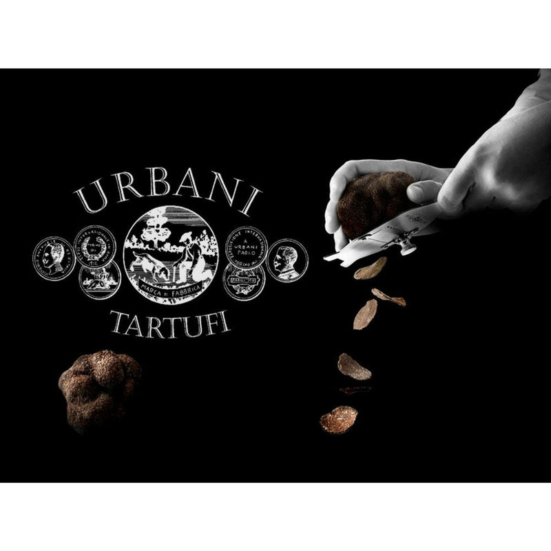 Urbani Truffles Stainless Steel Truffle Slicer Shaver - Premium Cheese Shaver for Hard Cheese, Mushroom, Chocolate, Garlic & More, Kitchen Handheld Manual Slicer with Adjustable Blade, Food Shredder