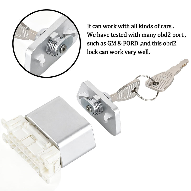 OBDII Port Anti-Theft Lock Connector with Dual Protection and Exclusive Keys