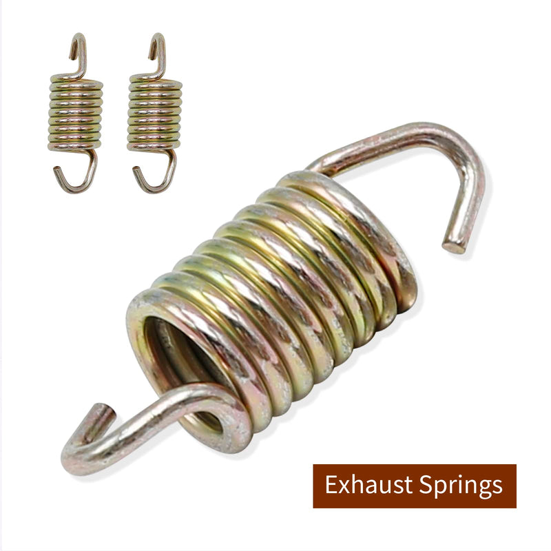 Exhaust Pipe Donut Gasket Replacement for Polaris Ranger XP 800 4x4 EFI 2010-2012G, Manifold Gasket + Gasket Seal + Spring