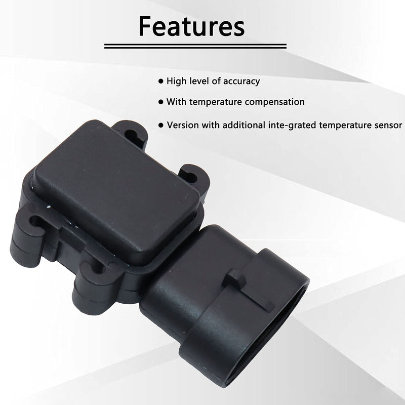 Manifold Absolute Pressure Map Sensor 213-796 12614973 16187556 Compatible with Chevy Chevrolet Buick Lesabre GMC GM Cadillac Saturn Oldsmobile Pontiac Bonneville Isuzu Saab 16249939 213-351