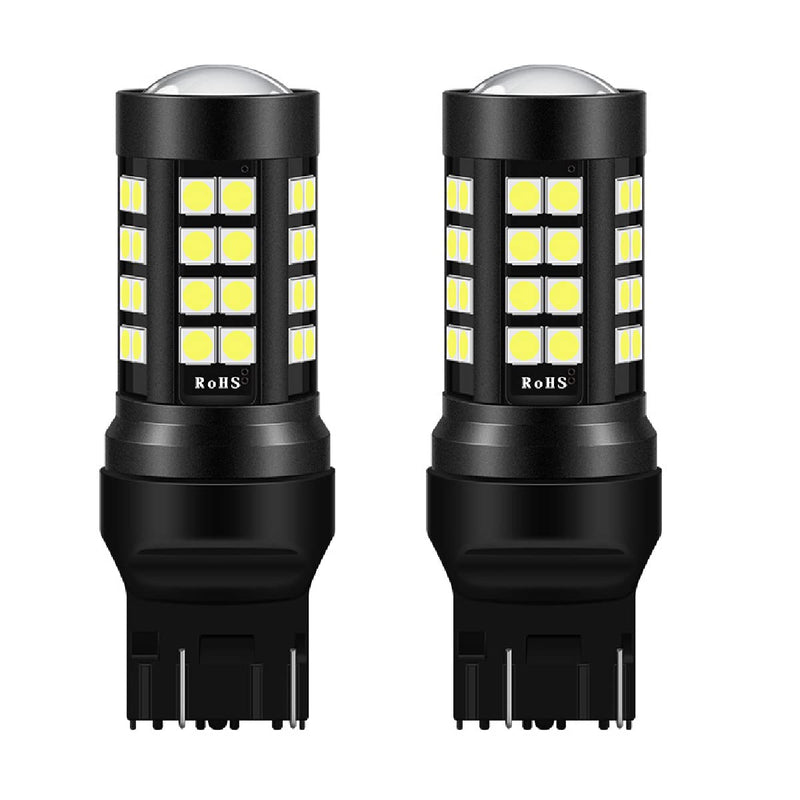 SOCAL-LED LIGHTING 2X 7440 Strobe Reverse Light LED Bulbs, 6000K Xenon White Super Bright Flashing Back up high Mount 3rd Brake Lights - 7443 (T20) 7443 (T20)