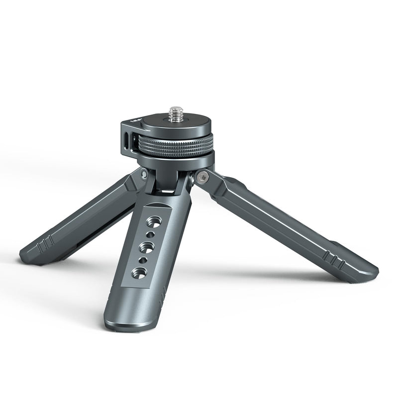Mini Metal Tripod, Compact Camera Grip, Compatible with DJI Osmo Pocket 3/Pocket 4 and Insta360 Luna Ultra Cameras, for Desktop Setup and Handheld Recording, Load Capacity: 25 kg / 55 lbs