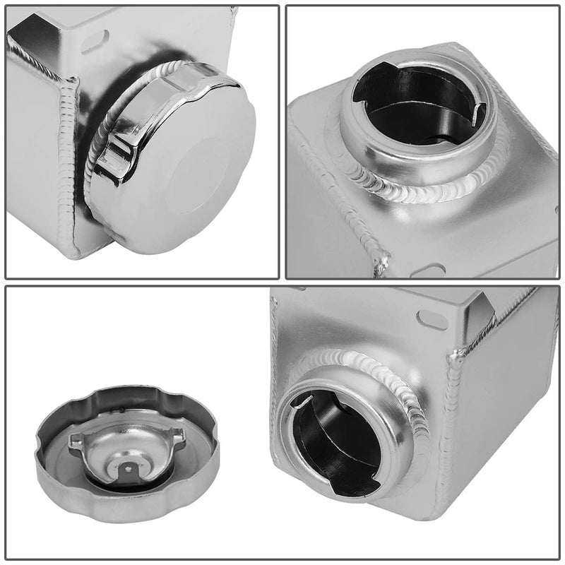 DNA MOTORING TANK-PS-001 Aluminum Power Steering Reservoir Tank/Bottle [Compatible with 99-04 Ford Mustang]