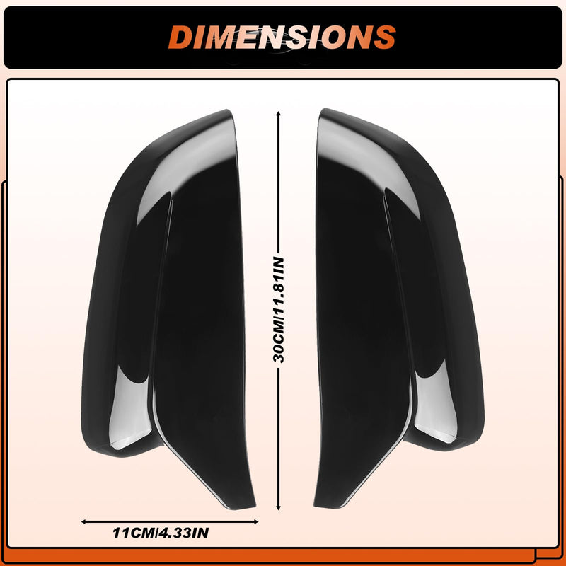 Glossy Black Mirror Cover Caps Rearview Side Mirror Covers Fit for BMW G20 G21 G30 G31 G11 G12 G14 G15 G16 2017 2018 2019 2020 2021 2022 Left Driver Side Right Passenger Side-2 PCS Fit for BMW G20 G21 G30 G31 2017-2022-Glossy Black