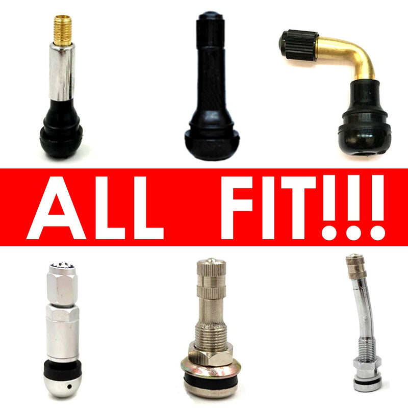 (30 Pack) Tire Stem Valve Caps, with O Rubber Ring, Universal Stem Covers for Cars, SUVs, Bike and Bicycle, Trucks, Motorcycles, Airtight Seal Heavy Duty (Black (30 Pack)) Black (30 Pack)