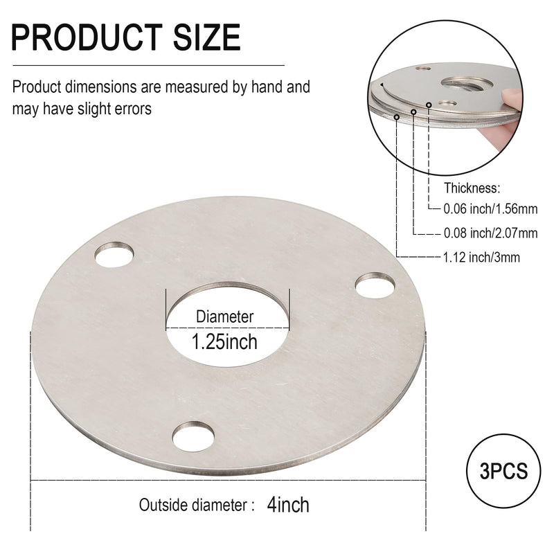 ALL31066 Crankshaft Pulley Shim Kit Replacement for Allstar Performance Crank Pulley Spacers - Fit Small Block Big Block Chevy, Aluminum Shim Kit for BBC, SBC, 3 Pack