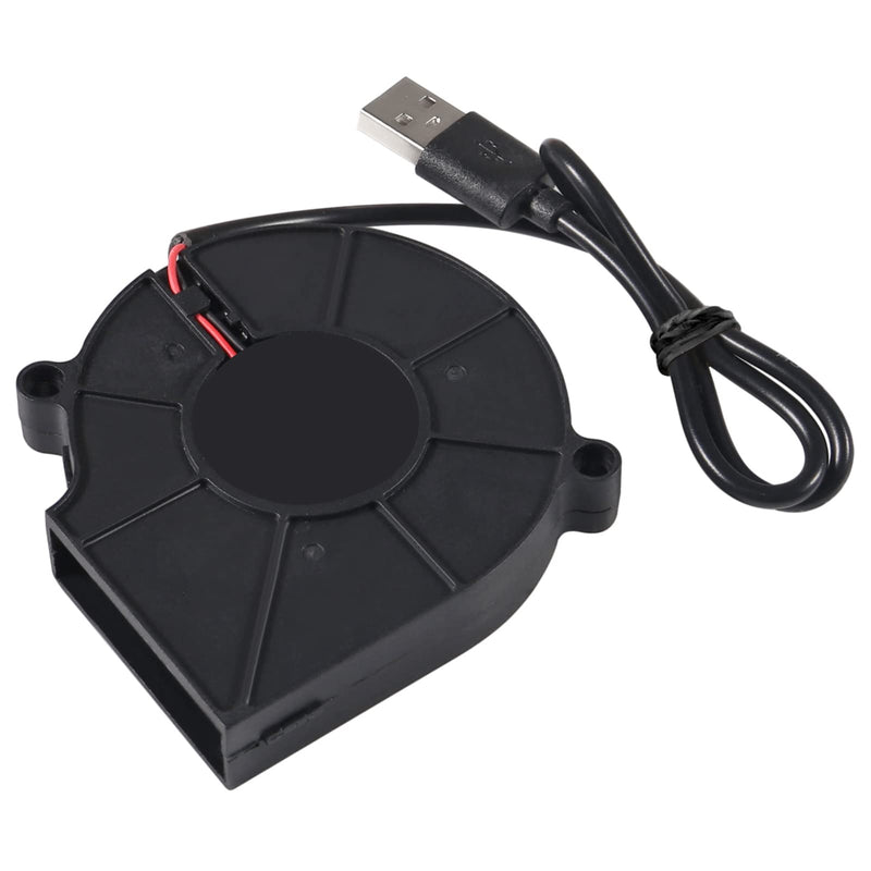 UMLIFE 4PCS 75mm 5V USB DC Brushless Cooling Blower Fan for 3D Printer, PC CPU Computer Case Cooler (75mm x 15mm) 4PCS 75mm x 15mm