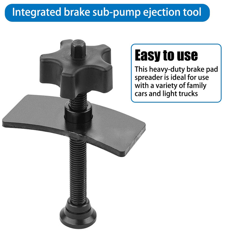 AUCELI Disc Brake Pad Spreader, Swivel Disc Brake Pad Separator Tool with Comfort Tightening Knob, Carbon Steel Piston Brake Caliper Compression Tool for Precise Even Compression, Car Accessories