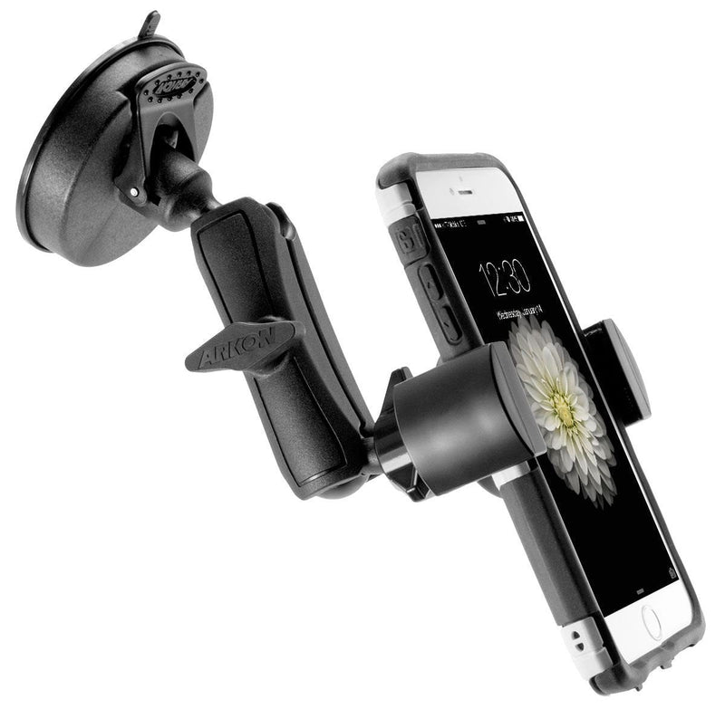 ARKON RoadVise Car Mount Holder for iPhone XS Max XS XR X 8 Galaxy S10 S9 Note 9 8 Retail Black (RV180)