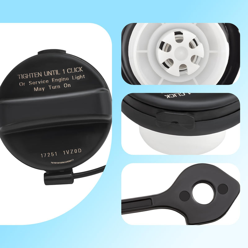 Gas Cap Fuel Tank Cap Compatible with Nissan Titan 2011-2021, Xterra 2011-2015, Armada 2011-2013, Pathfinder 2011-2012, NV1500/2500 2012-2020 Replaces 17251-ZZ62D 17251-ZZ62B