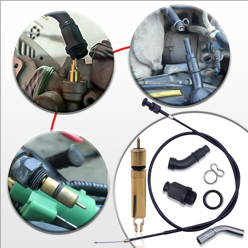 Choke Cable and Starter Valve Plunger Kit Compatible With Honda TRX450 Foreman 450 es 1998 1999 2000 2001 2002 20032004