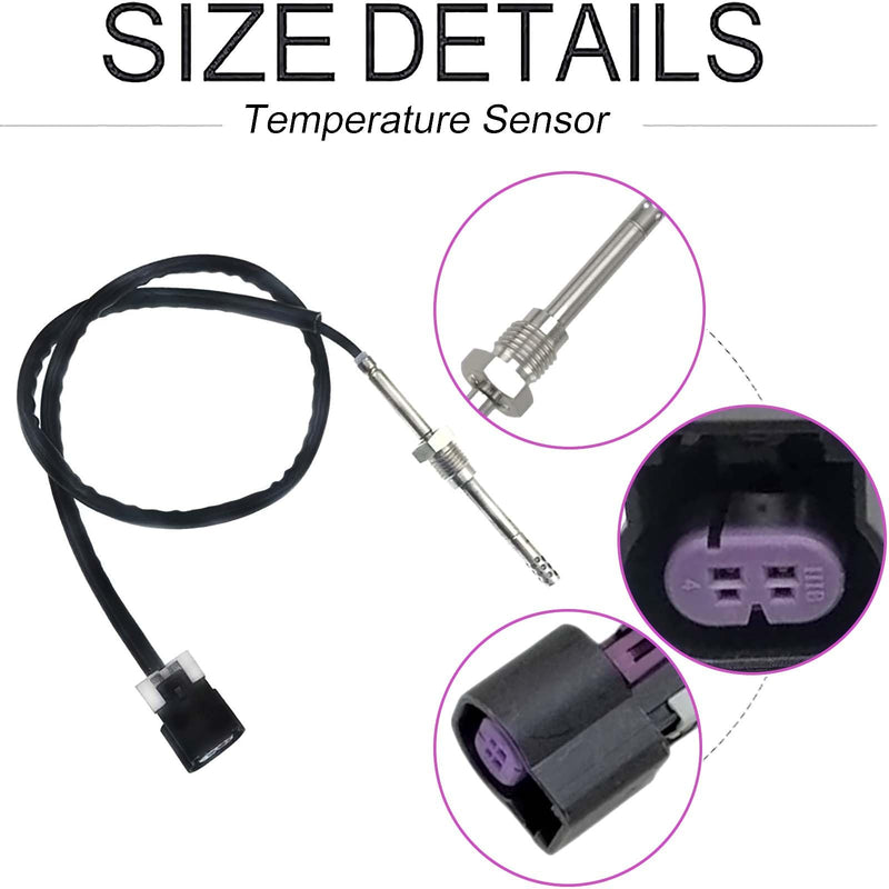 Collinstie12643246 Exhaust Gas Temperature Sensor EGT Sensor Position 2 Compatible fit for Chevrolet Silverado 2500 3500 2011-2016 6.6L V8 G.MC Sierra 2500 3500 2011-2016 6.6L V8 Models