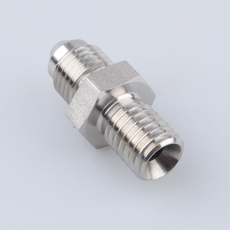 Male M10 x 1.5 Metric Thread to -4 AN Flare Adapter Stainless Steel 4AN to M10x1.5 flare to metric