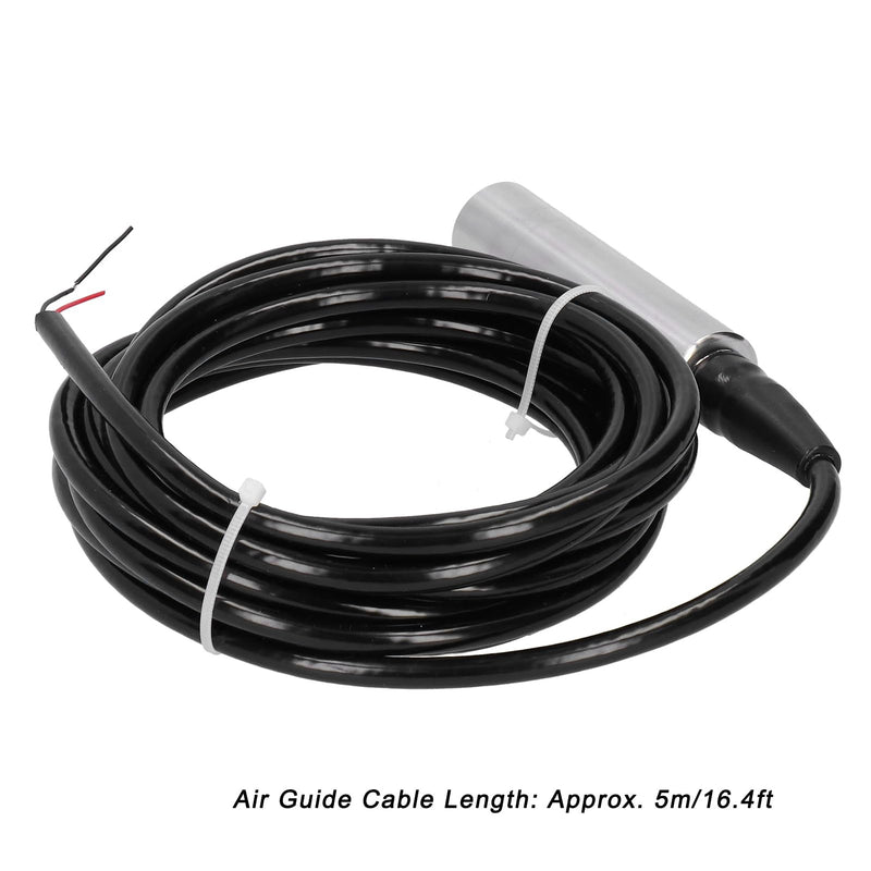 YB‑2J‑F Liquid Level Transmitter 5m Cable Water Level Sensor Detector 12‑32VDC 4‑20mA 304 Stainless Steel Liquid Level Sensor (0‑)