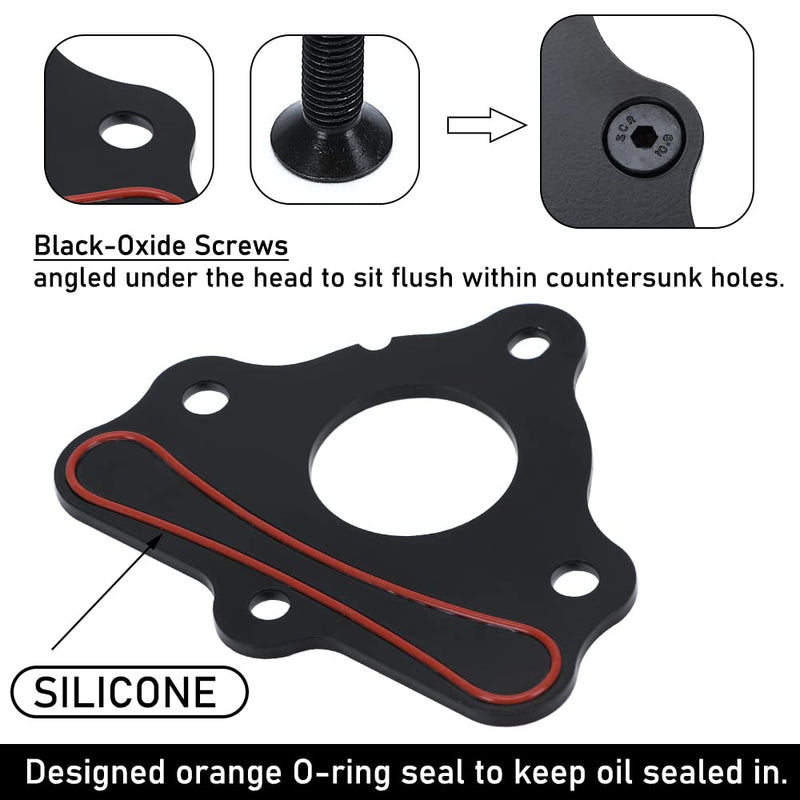 Camshaft Retainer Plate Gasket Bolt Kit Compatible with GM LS1 LS2 LS3 4.8 5.3L 6.0L 6.2L Vortec Corvette Cam