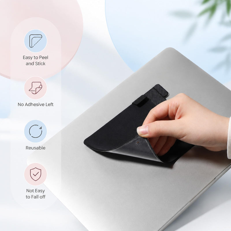 Portable Hard Drive Sleeve Carrying Case Adhesive Hards Drive Holder | Stick on External Hard Drives, Reusable Pocket Pouch Sleeve, Storage Organizer, for Most External Solid Cable State Mouse SSD