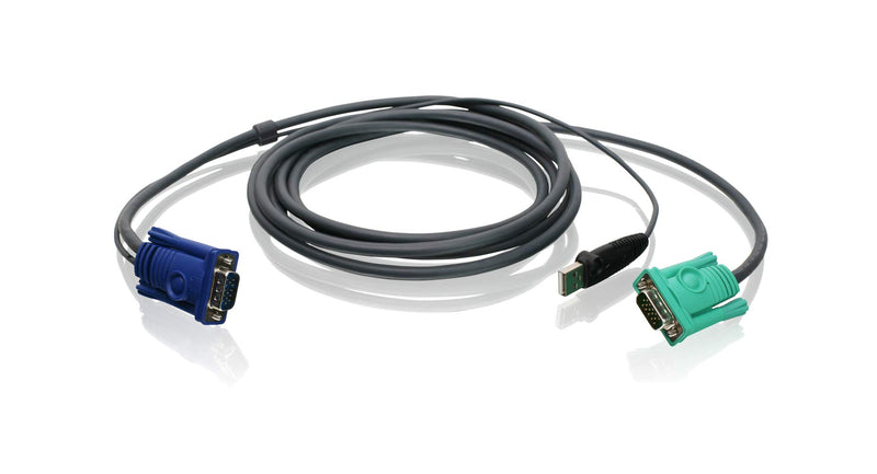 IOGEAR USB KVM Bonded Cable 10-Feet with USB and VGA Connections, G2L5203UTAA 10 Feet
