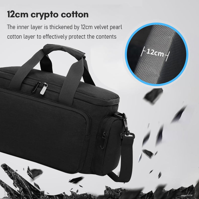 Andoer Camera Case Small Camera Bag Travel Camera Shoulder Bag Water-Resistant Shock-Proof Camcorder Bag DSLR Camera Bag for Mirrorless Camera with Removable Dividers and Shoulder Strap for Women Men