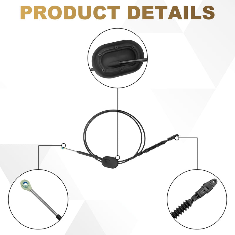 PartsFlow Transmission Shift Cable For 1995-2000 GMC C1500 /C2500 Suburban/C3500/K1500 Suburban/K2500 Suburban/K3500/Yukon For 1995-2000 Chevrolet Tahoe For 1999-2000 Cadillac Escalade 15037353