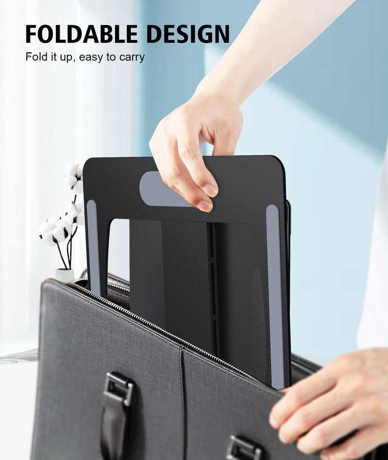 Laptop Stand for Desk, Aluminum Adjustable Foldable Laptop Riser, Ergonomic Computer Stand Compatible with MacBook, Dell, Samsung, Lenovo, 10-16"
