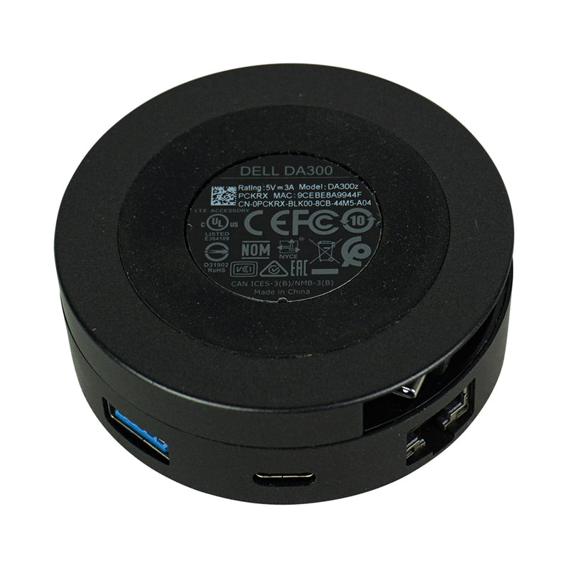 Dell USB-C Mobile Adapter (DA300), Black, DELL-DA300