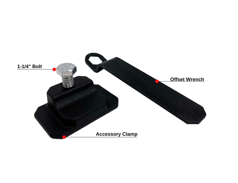 BulletProof Hitches - Accessory Hitch Clamp - Anti Rattle Hitch Clamp for Accessories - Solid Steel, Corrosion Resistant, Black Powder Coat
