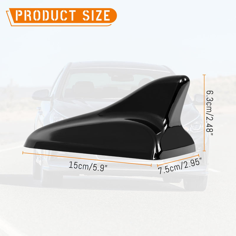 Shark Fin Antenna Cover,Car Roof Antenna Caps Compatible with Hyundai Sonata LF 4Doors Sedan 2014-2019,for Elantra 2011-2016;for Kia Optima 2014-2016,96210-3X100/962102T700ABT (Glossy Black) Glossy Black