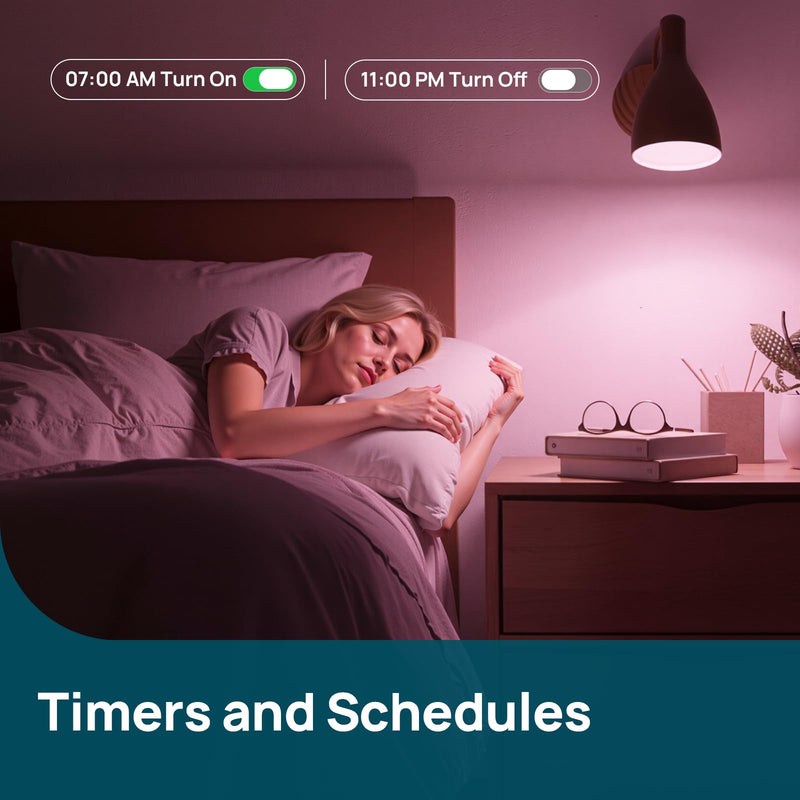 Linkind Matter GU10 Smart Light Bulbs, 40W 470LM Color Changing GU10 LED Bulbs, Works with Alexa/Apple Home/Google Home, Tunable White(1800K-6500K), Music Sync & Light Shows, 2Pack 2 Pack