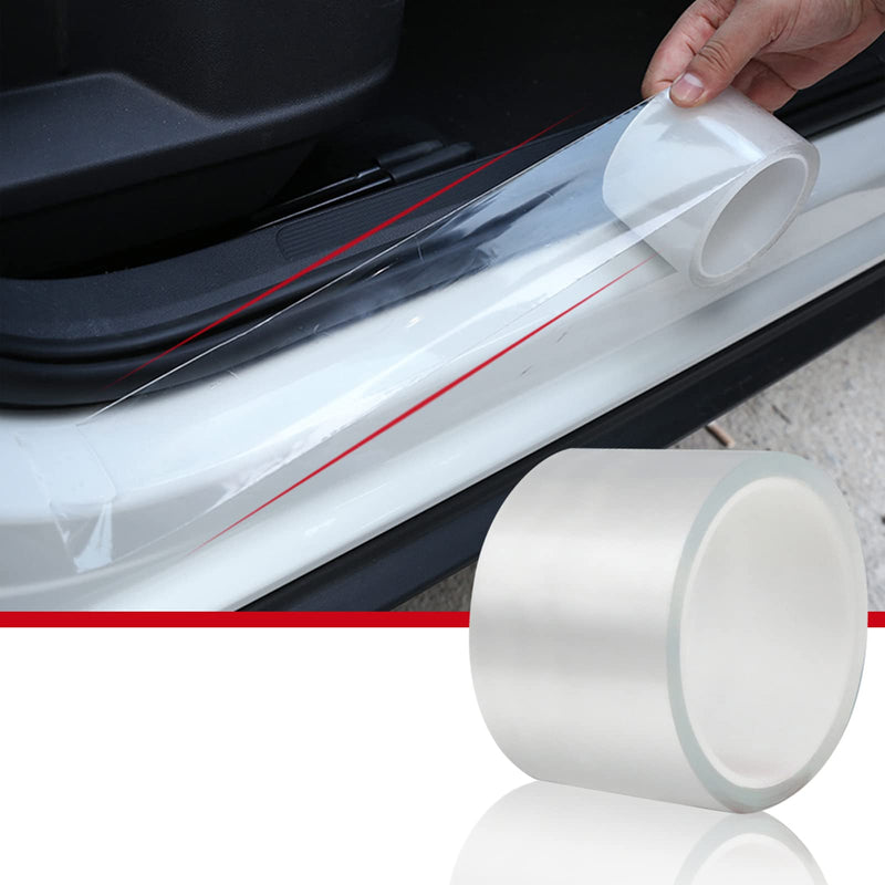 CloudBuyer Universal Car Door Edge Protector, Clear Sill Guard Film with Anti-Collision Protection for Most Vehicles (33Ft x 2.7In, Transparent) 2.7In x 33Ft