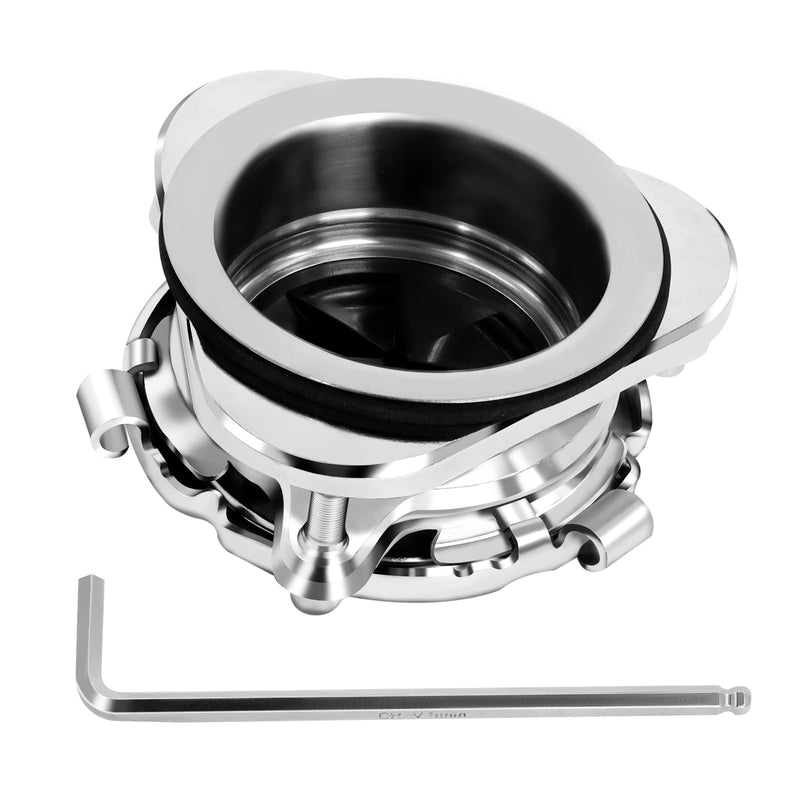 Garbage Disposal Flange Kit, Stainless Steel Sink Garbage Disposal 3 Bolts Mounting 3 1/2 Sink Drain Hole, Kitchen Sink Flange Kit for Garbage Disposal With Mounting Wrench