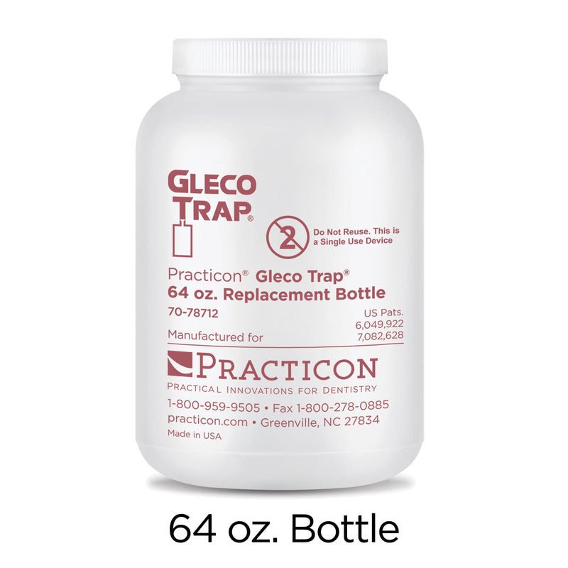 Practicon 7078712 Gleco Trap Replacement Bottle, 64 oz., Pack of 6 Replacement Bottles