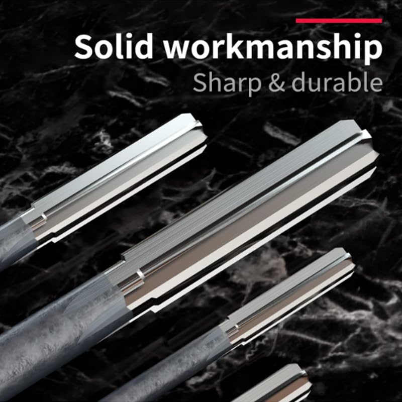 H7 Straight Shank Chucking Machine Reamer Milling Cutter Tool,Reamers for Straight Shank Machines Carbide Lathe (4pcs:3/8" 5/8" 1/2" 3/4") 4pcs:3/8" 5/8" 1/2" 3/4"