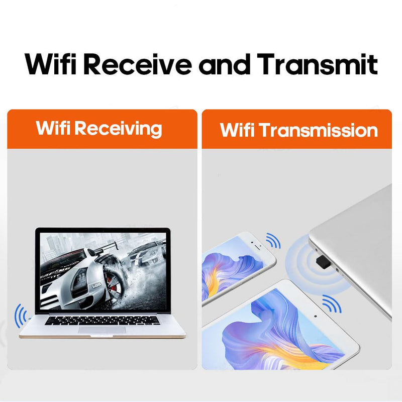 Mini USB WiFi Adapter WiFi Dongle for Laptop and Desktop Win XP / 7/8.1/10 / 11，Plug and Use No Drive Required