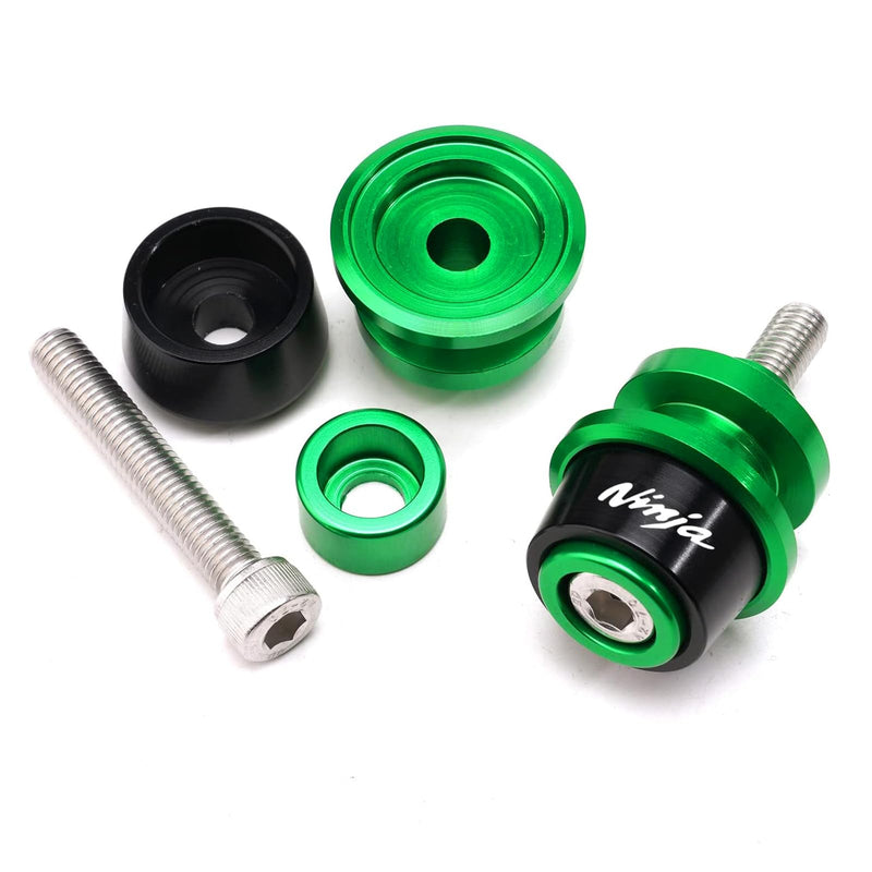 MOWOK 8MM Swingarm Spools slider For Kawasaki Ninja 650 2017-2024 ZX-6R/ZX636 2014-2024 NINJA 400 Z400 2018-2024 NINJA 1000SX 2020-2024 Ninja 500 ZX4RR Motorcycle Accessories Stand Screws