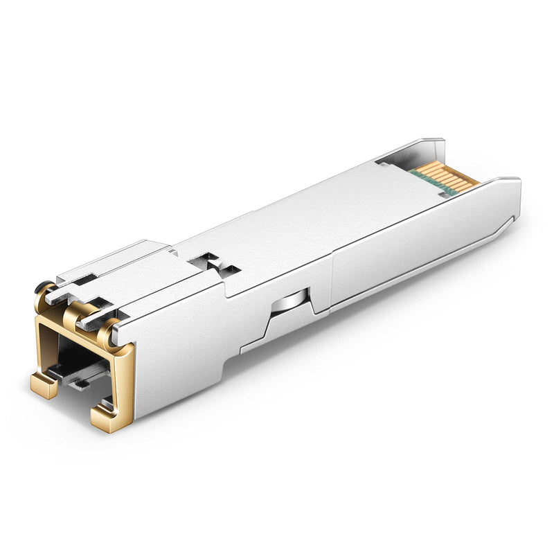 QSFPTEK 10GBASE-T SFP+ to RJ45 Module, 10Gb Copper RJ-45, Mini gbic SFP to Ethernet Network Optical Copper Transceiver Compatible with Dell GP-10GSFP-T, up to 30m 10GBase-T: 30m for DELL