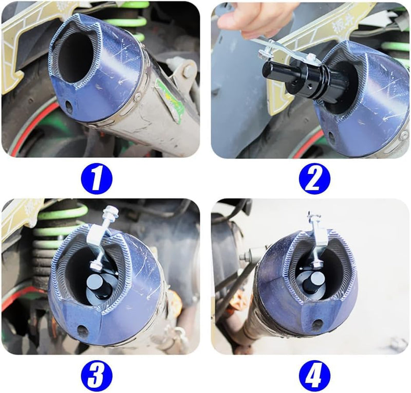 2Pcs Turbo Sound Whistle Simulator, 4.2 x 0.9 Inch Car Turbo Whistle, Aluminum Turbo Sound Whistle Exhaust Muffler Sound Booster, Black Universal Car Roar Maker Tail Pipe Whistle