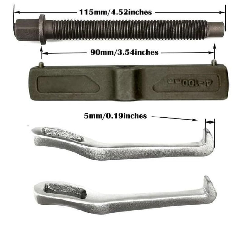 2 Jaw Puller, 2 Claw Gears Puller for Removal of Pulley Flywheel Bearing,Small Gear Puller (4inches) 4inches